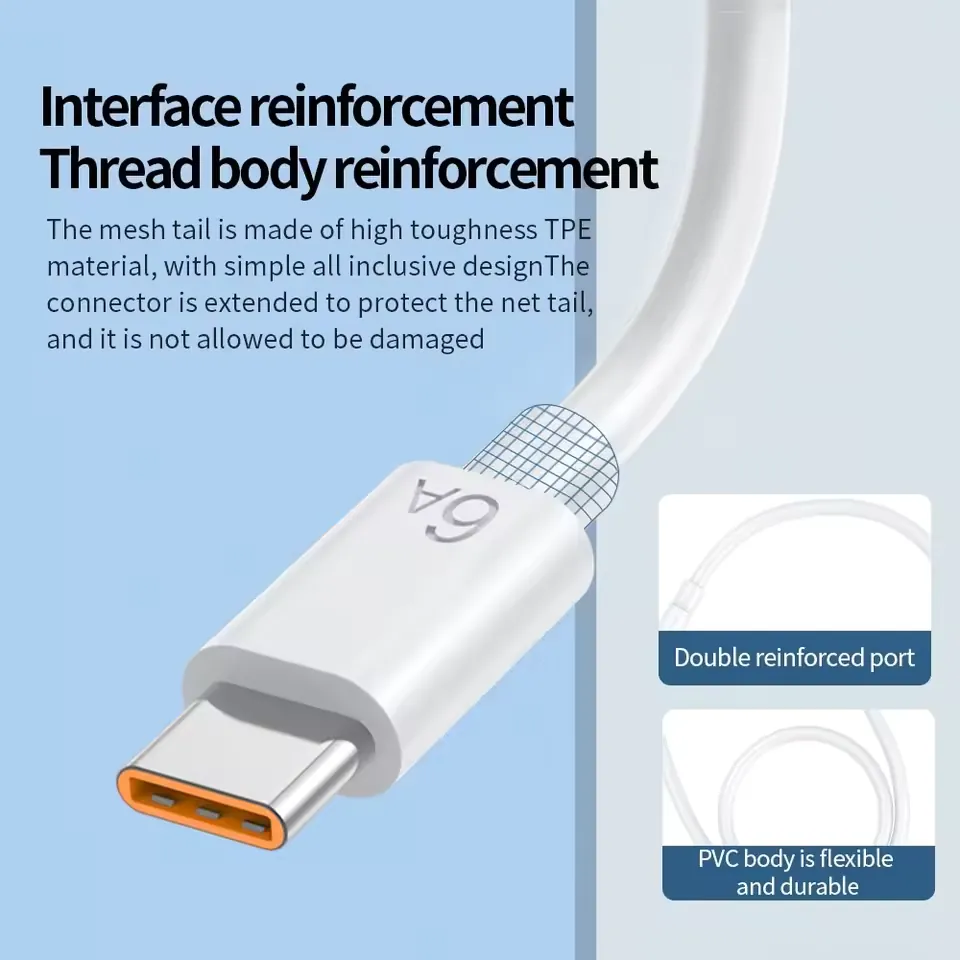 Close-up supplier image of the USB-C connector and strain relief