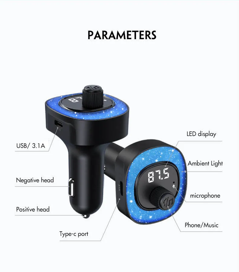 Parameter image showing USB, Type-C port and LED display