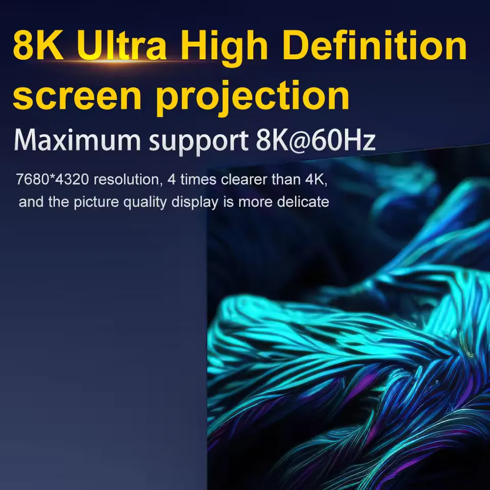 Supplier illustration of the listed 8K at 60Hz display function