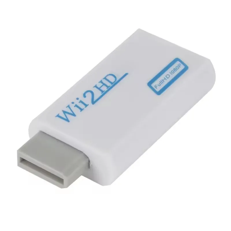White Wii2HDMI 1080P adapter converter product view